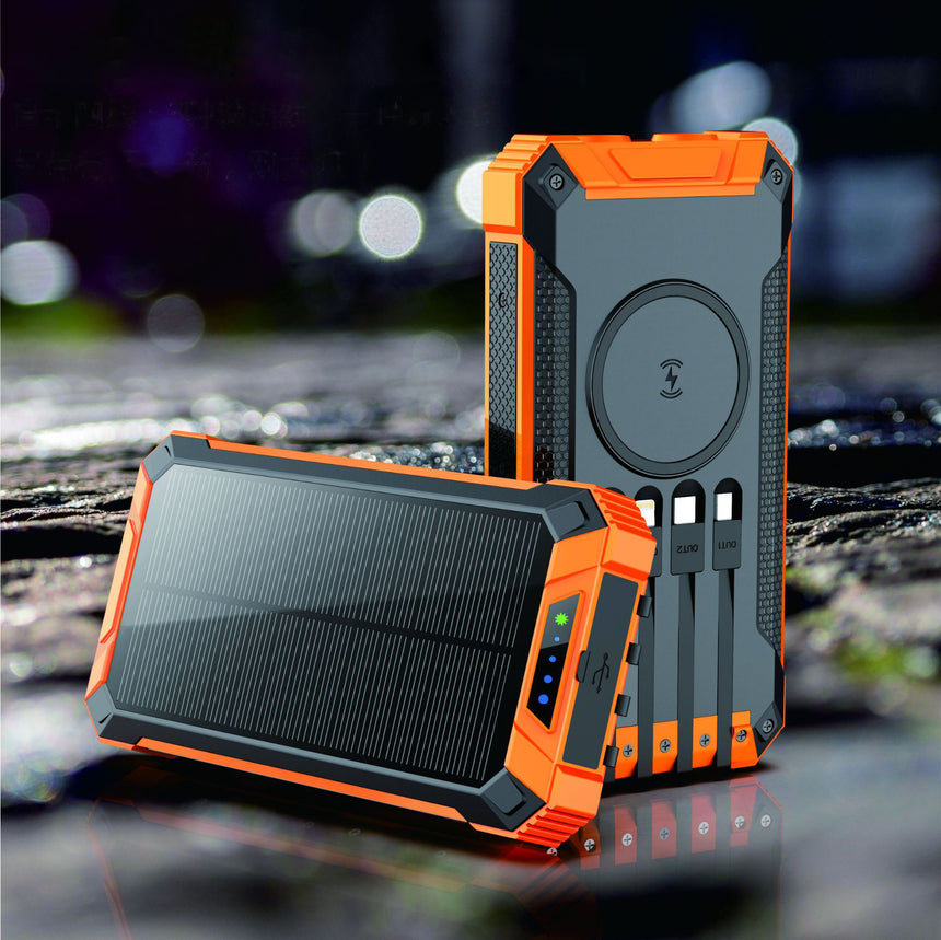 Solar wireless power bank with 4 cable 20000mah BP-G211